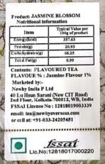 Newby Jasmine Blossom Green Tea Bags | Fusion of Green Tea Leaves and Natural Scent of Jasmine | 25 pieces | 50 Grams - Fast UK Delivery - Image 5