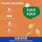 CRISTA Khus Khus Seeds | Poppy Seed | Posta Dana | Zero added Colours, Fillers, Additives & Preservatives | Farm Fresh | Premium Sortex Grade Quality, Natural and Dried | 100 gms - Image 4
