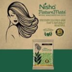 Nisha Nature Mate Henna Based Hair Color Powder Without Ammonia Natural Hair Colour for Women & Men 10gm Pack of 10 (Original Black) - Fast UK Delivery - Image 6