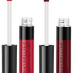 Maybelline Sensational Liquid Matte Lipstick, Flush It Red, 7 ml And Maybelline Sensational Liquid Matte Lipstick, Soft Wine, 7 g - Fast UK Delivery