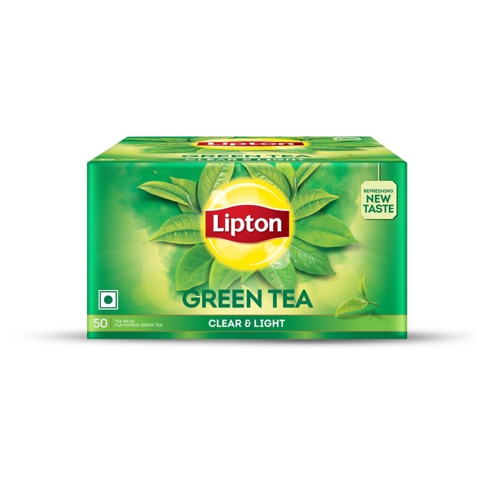 uk51B0quL1J2L.jpg Lipton Clear & Light Green Tea Bags 50 Pcs, 65 grams - Fast UK Delivery - Image 1