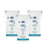 Chicco Baby Moments Cotton Squares Combo of 60 Pcs (White) - Pack of 3 - Fast UK Delivery