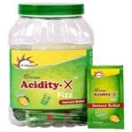 DR. MOREPEN Acidity-X Fizz - Instant Relief From Acidity, Indigestion & Gas | Comes in Refreshing & Tangy Lemon Flavour | Pack of 50 Sachets - Fast UK Delivery