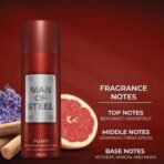 DENVER Man Of Steel Drill, Challenge & Pump Deodorant Body Spray - 200ML Each (Pack of 3) - Fast UK Delivery - Image 5