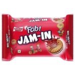 Parle Fab Jam-In Mixed Fruit Sandwich Biscuits, 495G - Flavoured, Strawberry - Fast UK Delivery - Image 2