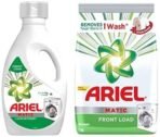 Ariel Matic Liquid Detergent, Front Load, 1 Litre, Pack Of 1 & Matic Front Load Detergent Washing Powder - 1 kg - Fast UK Delivery - Image 2