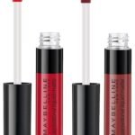 Maybelline New York Sensational Liquid Matte Lipstick 11, Made Easy, 7G. and Maybelline New York Sensational Liquid Matte Lipstick 03 Flush It Red, 7G - Fast UK Delivery