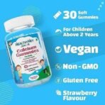HealthyHey Nutrition Junior Calcium Gummies-For Kids-For Healthy Bones&Joints-Strawberry Flavour-30 Soft Gummies - Fast UK Delivery - Image 7
