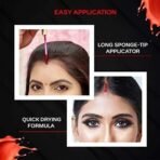FACESCANADA Liquid Sindoor - Red, 2.5 ml | Highly Pigmented Rich Color | Quick Drying & Long Lasting | Velvet Matte Finish | Water-Proof | Smudge-Proof | Crease-Proof | Sponge Tip Applicator - Fast UK Delivery - Image 4