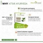 Attar Ayurveda Neem powder for Face, Skin and Hair (200 grams) | 100% Natural, No Preservative | Ideal for Face Pack, Hair Pack and Eating - Image 7