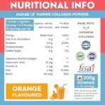 Nutrabud Japanese Marine Collagen Powder Supplement for Women,Men|No Added Sugar|Supports Skin Radiance,Healthy Hair,Nails & Joints|Hydrolyzed Collagen Peptides (Orange,200 grams) - Fast UK Delivery - Image 3