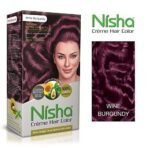 Nisha Cream Hair Color Rich Bright Long Lasting Hair Colouring For Ultra Soft Deep Shine 100% Grey Coverage Conditioning With Natural Herbs Honey Blonde and Wine Burgundy (Pack of 2) - Fast UK Delivery - Image 3