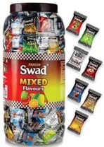 Swad Mixed Assorted Candy Jar (Kaccha Mango, Imli, Coffee, Cola, Pan, Orange) Sweets, 250 Candies Jar - Fast UK Delivery - Image 2
