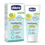 Chicco Toothpaste, Strawberry Flavour for 1Y to 6Y Bab (50g)&Chicco Toothpaste, Applebanana Flavour for 6m to 6Y Baby, Fluoride-Free, Preservative-Free,Cavity Protection (50 Millilitre) - Fast UK Delivery - Image 6
