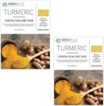 Mirabelle Turmeric Essential Facial Sheet Mask 25ml (Pack Of 2) - Fast UK Delivery