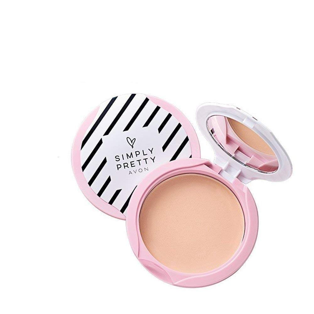 uk51DGAYJN24L-1-1.jpg Avon Simply Pretty Shine No More Pressed Powder, SPF 14 (11g, Natural) - Fast UK Delivery - Image 1