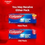 Colgate Strong Teeth Toothpaste, 300g, India's No: 1 Toothpaste Brand, Calcium-boost Tooth Paste for 2X Stronger Teeth, Whitens Teeth, Fresh Breath & Prevents cavities (Combo Pack Offer) - Fast UK Delivery - Image 3