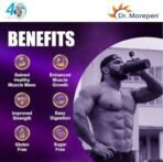 Dr. Morepen Mass Gainer Banana Strawberry Flavor 3kg 16 Servings | Lean Muscle Mass Gainer | Unique Blend Of 3 Sources Of Protein, Carbs, 24 Vitamins & Minerals - Fast UK Delivery - Image 4