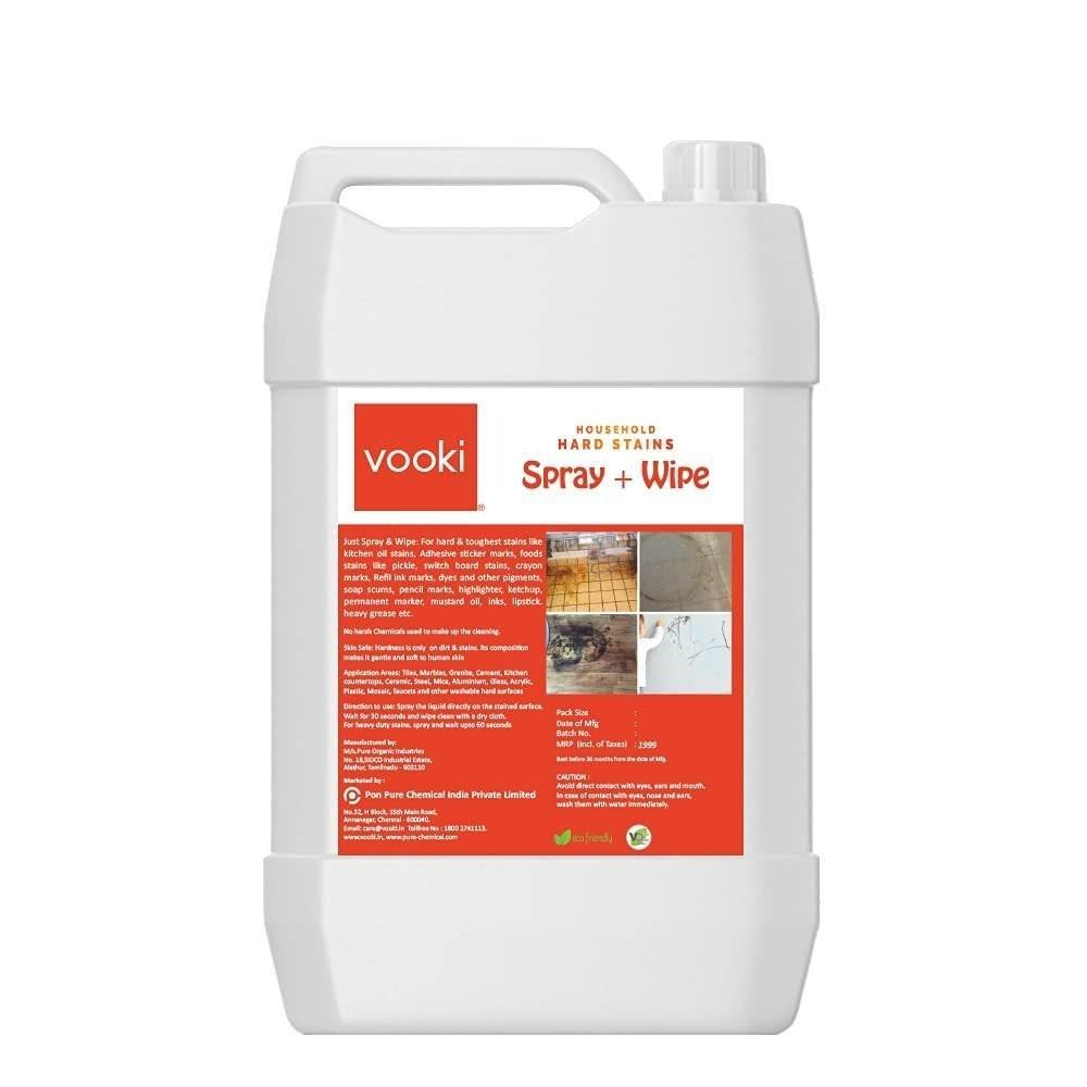 uk51DRSLgTjdS-1-1.jpg Vooki Eco-Friendly Heavy Duty All Purpose Hard Stain Cleaner and Kitchen Cleaning Spray, Removes Tough Stove, Oil, Grease, Chimney, Tiles Stains, Home and Commercial Use 5 Litre - Fast UK Delivery - Image 1