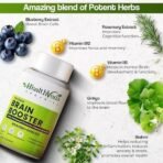 HEALTH VEDA ORGANICS PRIVATE LIMITED Plant Based Brain Booster With Ginkgo Biloba & Brahmi I 60 Veg Capsules I Boosts Concentration & Learning Activities - Fast UK Delivery - Image 5