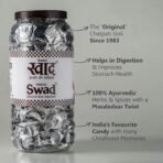 Swad Candy Jar (Digestive & Tangy Indian Masala Flavour Sweet Toffee) Vegan & Gluten Free, 250 Candies Jar - Fast UK Delivery - Image 4