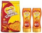 Saffola Honey Active, Made with Sundarban Forest Honey,2 x 350g & Saffola Masala Oats Karara Crunch, Classic Masala with Crunchy Bits and Millets, 500g - Fast UK Delivery - Image 2