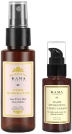 KAMA AYURVEDA ELADI HYDRATING LIGHT CREAM 12GM & Kama Ayurveda Pure Rose Combo - Fast UK Delivery