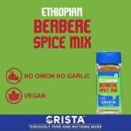 CRISTA Ethiopian Berbere Spice Mix | Vegetable Curry Masala | Vegan | No Onion | No Garlic | Zero added Colours, Fillers, Additives & Preservatives | 50 gms - Image 4