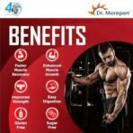 Dr. Morepen Muscle Food Turbo Whey Protein Powder Kesar Pista Kaju Flavor - 1kg | Ultimate Lean Muscle Building Formula, Increase Strength & Performance | 24.7g Protein 4.98g BCAA Gluten & Sugar Free - Fast UK Delivery - Image 5