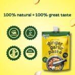 CURRYiT Preservative Free Ginger Garlic Paste | Adrak Lahsun Paste for Cooking | Fresh & Pure | Homemade Taste & Quality | Thick & Coarse (Pack of 2) - Fast UK Delivery - Image 4