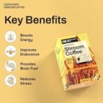 Ace Blend Cordyceps SHROOM COFFEE (15 serves) | Mushroom Coffee | Coffee Powder with KSM 66 Ashwagandha, L-Theanine, MCT | Immunity, Energy | 100% Arabica | Instant Coffee Packet | Cold/Hot Brew - Fast UK Delivery - Image 5