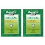 Deewal Herbal Khadi Mehndi | Natural Henna Powder for Black Hair Color and Hair Growth | For both men and women (Pack of 2) - Fast UK Delivery - Image 2