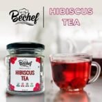 Bechef Flower Tea - Hibiscus Tea - 25 gm || Flower Tea || Hibiscus Flower Herbal Tea || Mock-tails || Syrups || Natural Tea || Anti oxidant || Health Benefits || - Fast UK Delivery - Image 5