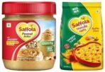 Saffola Masala Oats | Tasty Evening Snack| Healthy Snack| Veggie Twist| 500g & Saffola Peanut Butter Crunchy, 350 gm | High Protein Peanut Butter | Only Jaggery, No Refined Sugar - Fast UK Delivery - Image 2