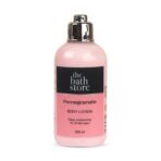 The Bath Store Pomegranate Body Lotion for Women & Men | Body Moisturizer for Oily & Dry Skin - Deep Moisture, Non Sticky | Unisex-Adults, 200ml - Fast UK Delivery