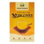 Swad Sadan Pure Cow Ghee | Authentic & Natural Cow Ghee | Rich in Nutrients | 900ml Tetra Pack for Cooking, Baking, & Health Benefits. - Fast UK Delivery