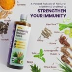 Sugar.Fit Active Immunity Booster for Adults - Tulsi Giloy Amla Juice, Zero Added Sugar with 12 potent Herbs, with Neem, Ashwagandha, Aloe vera, 1L - Fast UK Delivery - Image 3