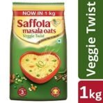 Saffola Masala Oats Veggie Twist, 1kg and Classic Masala 500 gm - Fast UK Delivery - Image 4