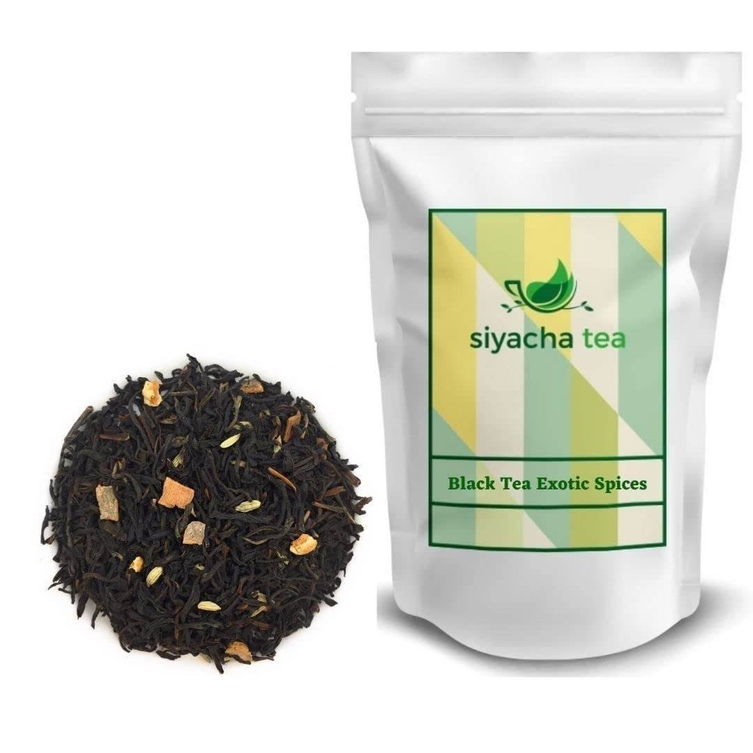 uk51G0Ob5knuL-1-1.jpg Siyacha Tea Black Tea with Exotic Spices Blend|1 KG |Herbal Indian Chai|Healthy Loose Leaf |Premium Beverage Makes 500 Cups (approx) - Fast UK Delivery - Image 1