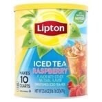 Lipton Iced Tea Raspberry Natural Flavour Sweetened 670g Imported - Fast UK Delivery