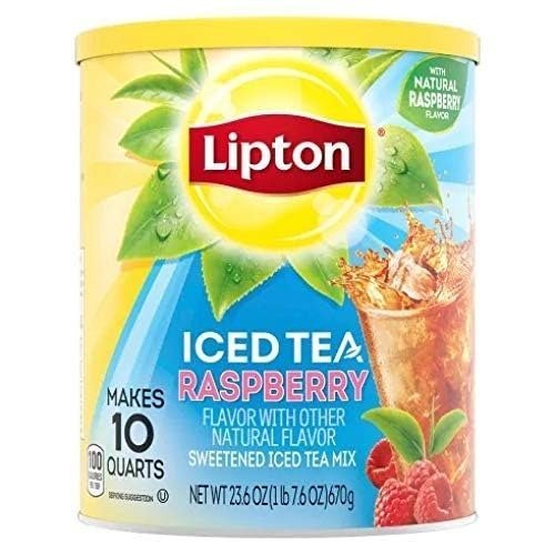 uk51GH-a4LNaL.jpg Lipton Iced Tea Raspberry Natural Flavour Sweetened 670g Imported - Fast UK Delivery - Image 1