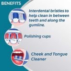 Colgate 360 Whole Mouth Clean Toothbrush-3Pcs-Manual, Adult, Multicolor - Fast UK Delivery - Image 4
