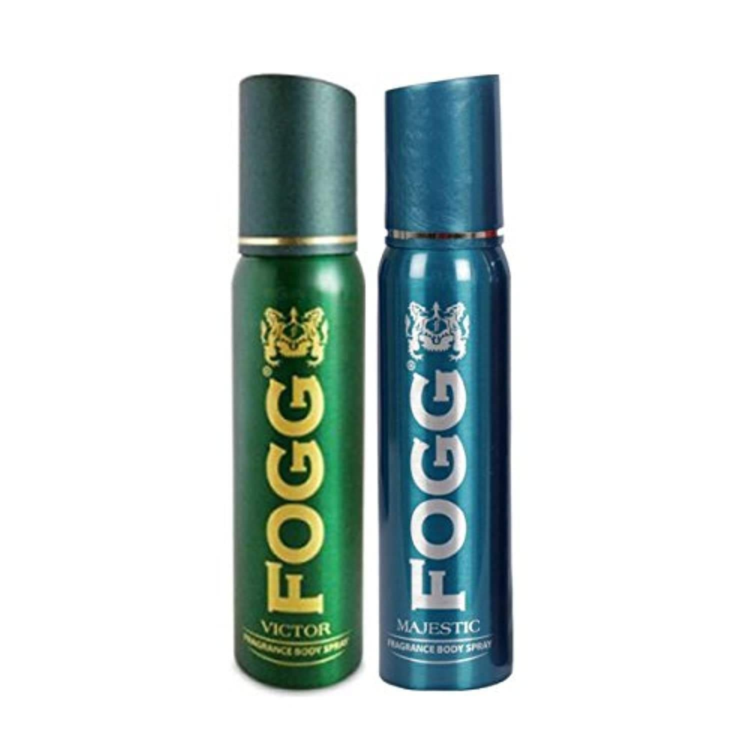 uk51GquSccGXL-1-1.jpg FOGG Victor & Majestic Spray Deodorant For Men(Pack Of 2)(100Gms/120Ml Each), 2 count - Fast UK Delivery - Image 1