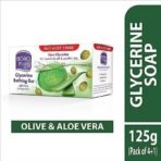 BOROPLUS Glycerine Bathing Bar With Olive & Aloe Vera (125G, Free) - Fast UK Delivery - Image 4