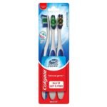 Colgate 360 Whole Mouth Clean Toothbrush-3Pcs-Manual, Adult, Multicolor - Fast UK Delivery
