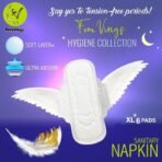 Femvings Hygienic Ultra Absorbent Sanitary Pad with Extra Comfort Heavy Flow Disposable Period Pads for Sanitary Protection Overnight Napkins Protection- Extra Large XL Size - 6 pads (Pack of 12) - Fast UK Delivery - Image 7