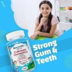 HealthyHey Nutrition Junior Calcium Gummies-For Kids-For Healthy Bones&Joints-Strawberry Flavour-30 Soft Gummies - Fast UK Delivery - Image 6