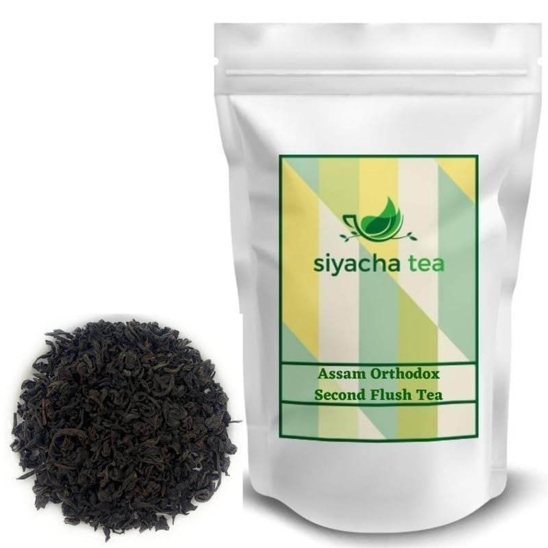 uk51HYuKxxTJL-1-1.jpg Siyacha Tea Assam Orthodox Chai Patti|250g Pouch|Black Tea|Broken Pekoe Souchong (BPS) Single Estate Loose Leaf| Perfectly Blended & Rich in Flavor| High Grown Leaves Natural Anti Oxidant Rich | - Fast UK Delivery - Image 1