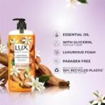 Lux Body Wash LUXURIOUS SANDALWOOD with Sandalwood Oil & Tuberose scent SuperSaver XL Pump Bottle with upto 12H* Long Lasting Fragrance|| Glycerine|| Paraben Free|| Rich Foam|| 750 ml - Fast UK Delivery - Image 6