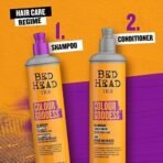 Bed Head TIGI Colour Goddess Oil Infused Hair Conditioner with Almond & Shea Butter for Coloured Hair, Salon Professional Colour Enhancing Formula with Keratin for Lasting Effect and Nourished Hair, 400 ml - Fast UK Delivery - Image 7